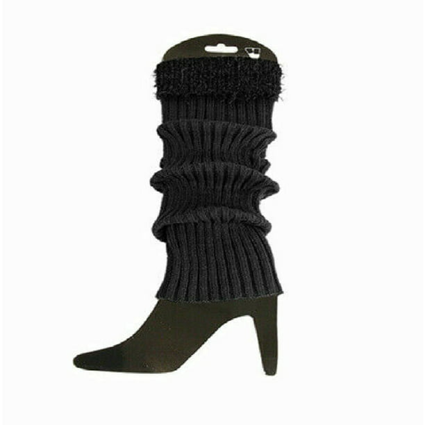Women Leg Warmers Crochet Knit Ribbed Knee High Solid Winter Boot Wool Sock Long 